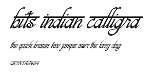 bits indian calligra.ttf