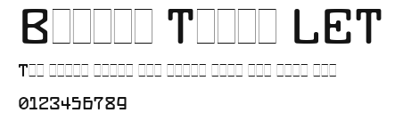 Buzzer Three LET.ttf
