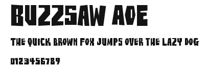 BuzzSaw AOE.ttf