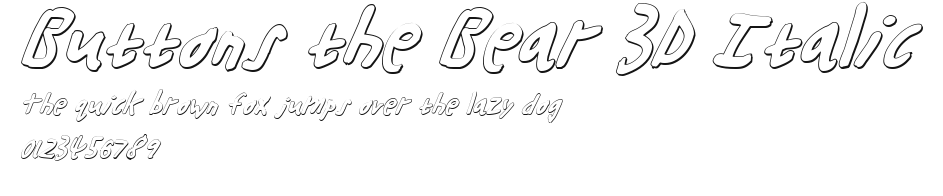Buttons the Bear 3D Italic.ttf