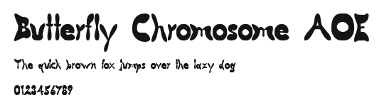 Butterfly Chromosome AOE.ttf