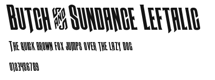 Butch & Sundance Leftalic.ttf