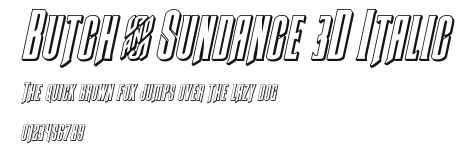Butch & Sundance 3D Italic.ttf