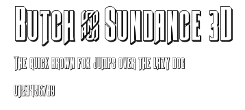 Butch & Sundance 3D.ttf