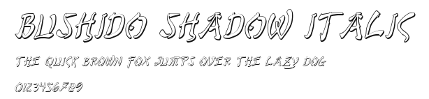 Bushido Shadow Italic.ttf