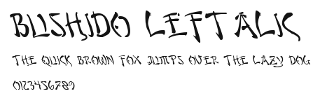 Bushido Leftalic.ttf