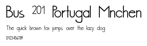 Bus 201 Portugal Mnchen.ttf