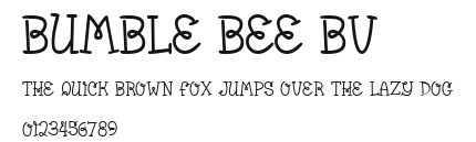 Bumble Bee BV.ttf