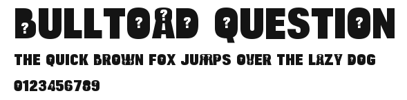 Bulltoad Question Preview