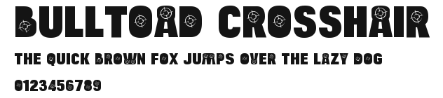 Bulltoad Crosshair.ttf