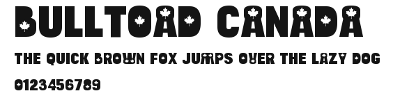 Bulltoad Canada.ttf