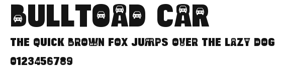 Bulltoad Car.ttf