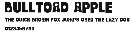 Bulltoad Apple.ttf