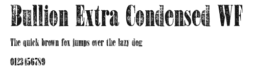 Bullion Extra Condensed WF.ttf