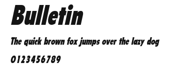 Bulletin.ttf