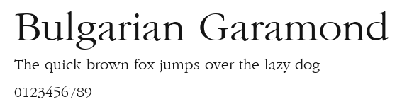 Bulgarian Garamond.ttf