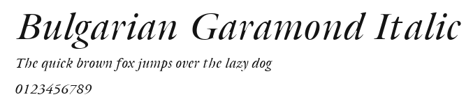 Bulgarian Garamond Italic.ttf