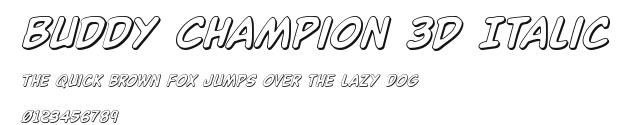Buddy Champion 3D Italic.ttf