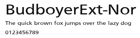 BudboyerExt-Nor.ttf