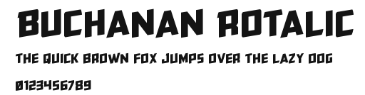 Buchanan Rotalic Preview