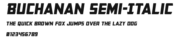 Buchanan Semi-Italic Preview