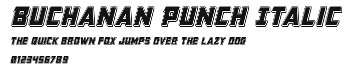 Buchanan Punch Italic Preview