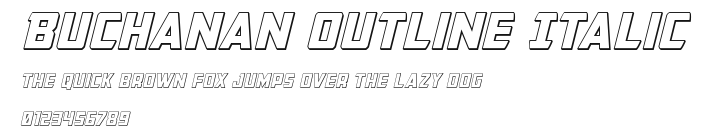 Buchanan Outline Italic Preview