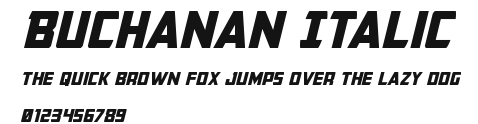 Buchanan Italic Preview