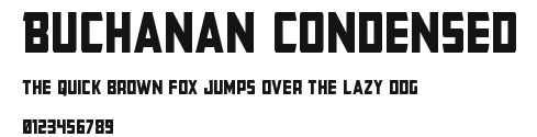 Buchanan Condensed Preview