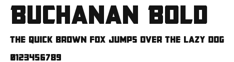 Buchanan Bold Preview