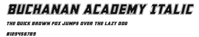 Buchanan Academy Italic Preview