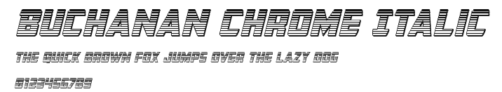 Buchanan Chrome Italic Preview