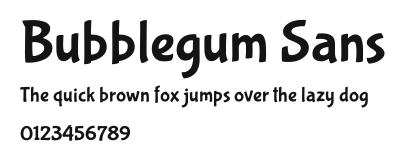 Bubblegum Sans Preview