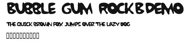 Bubble Gum RockBDemo.ttf