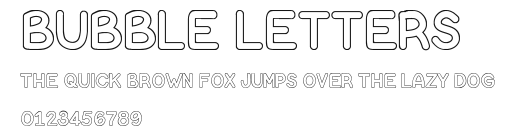 Bubble Letters Preview