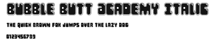 Bubble Butt Academy Italic.ttf