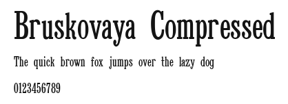 Bruskovaya Compressed.ttf