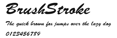 BrushStroke.ttf