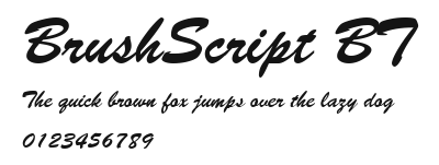 BrushScript BT.ttf