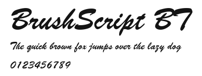 BrushScript BT.ttf