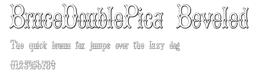 BruceDoublePica Beveled.otf