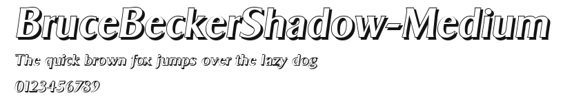 BruceBeckerShadow-Medium.ttf