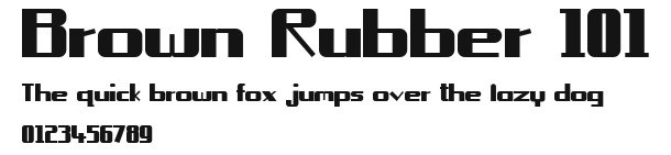 Brown Rubber 101.ttf