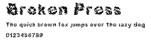 Broken Press Preview