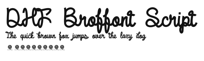DHF Broffont Script Preview