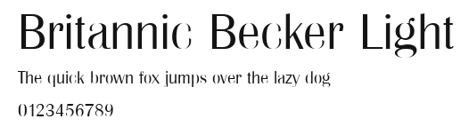 Britannic Becker Light.ttf
