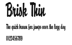 Brisk Thin Preview
