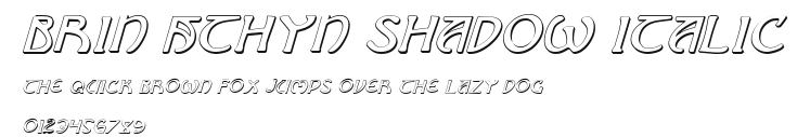 Brin Athyn Shadow Italic Preview