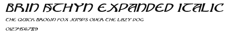 Brin Athyn Expanded Italic Preview