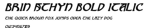 Brin Athyn Bold Italic Preview